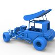 61.jpg Vintage Winged Supermodified stock car para Dirt girando Escala 1:25
