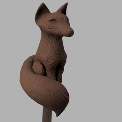 dfgsgsgrggrsd.png The Owl House - Raine Palisman Staff - Fox - 3D Model