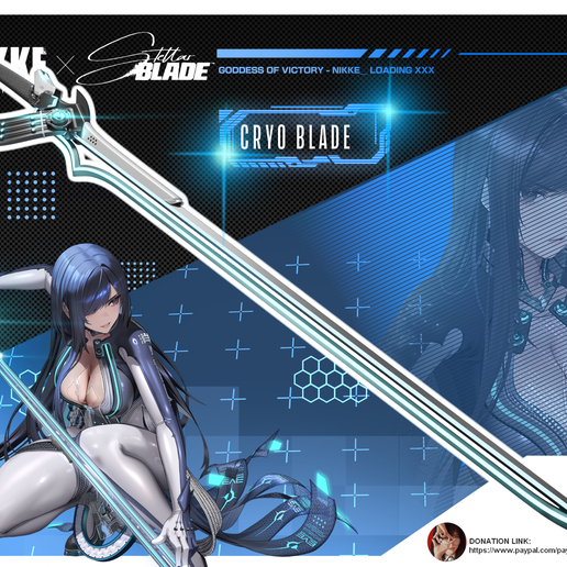Nikke X Stellar Blade Raven's Cryo Blade STL file