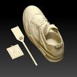 2.jpg STL file Off-White™ x Nike Air Jordan 4・3D printable model to download, SpaceCadetDesigns