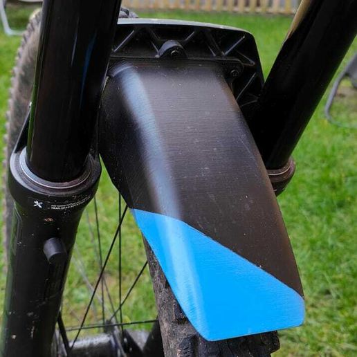 RockShox Garde-boue de fourche VTT noir avec imprimé furtif