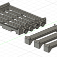 Support-de-toit-offroad.png 1/18 Support à toit pour bagage offroad / Roof rack for offroad luggage diecast