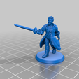 Swashbuckler.png Free 3D file Pathfinder/DnD Minis・Template to download and 3D print