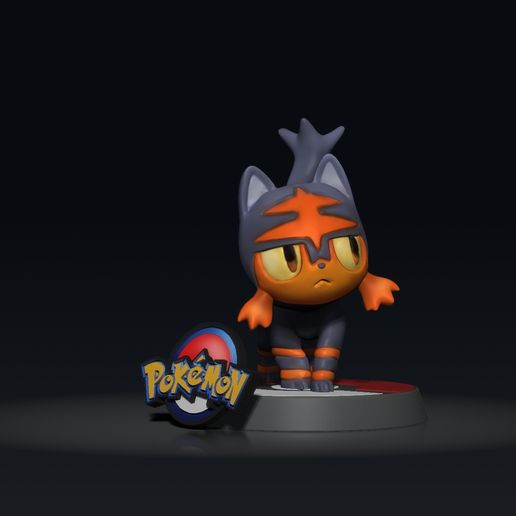 STL file Litten - POKÉMON FIGURINE - 3D PRINT MODEL・3D printing ...