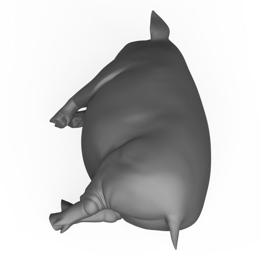 3D-Print-Ready-Pig-Sleeping-Pose-04.jpg Модель для 3D-печати "Спящий поросенок