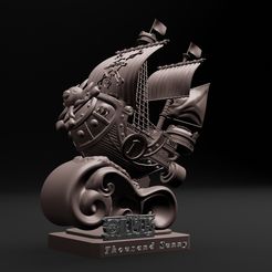 1.jpg Archivo STL One Piece - Thousand Sunny Imprimible en 3D・Design para impresora 3D para descargar