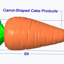 Carrot-Shaped Cake Products Carrot-Shaped Cake Products