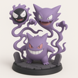 file_00000000e84c61f5a6deeec513da2469.png Pokémon Dioramas - 4-Piece Single-Piece STL Bundle (Gastly/Haunter/Gengar, Houndour & Houndoom, Misdreavus & Mismagius, Umbreon Rooftop)