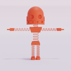 robot.png STL-Datei Flexi Robot・3D-druckbares Modell zum herunterladen