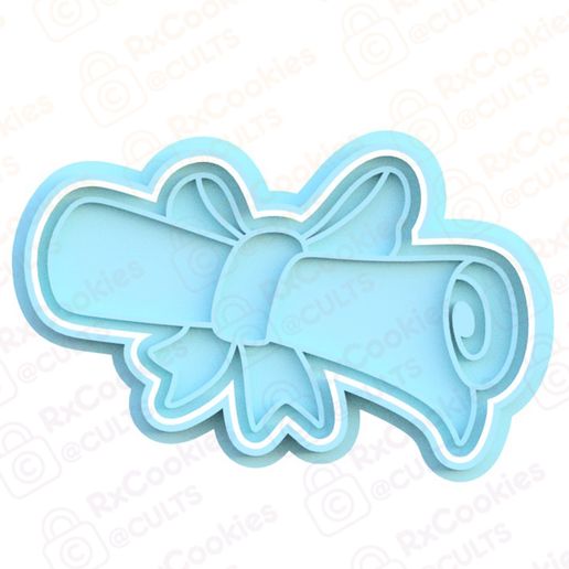 scroll.jpg STL file Scroll cookie cutter・3D printing template to download, RxCookies