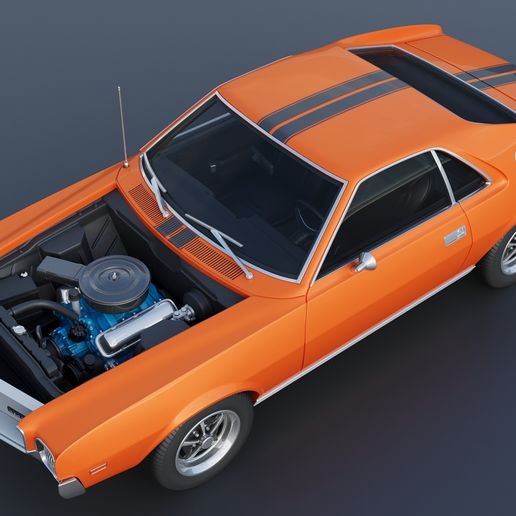 🚗 AMC AMX 1968・ 3D File for 3D printing・Cults