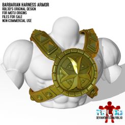 RBL3D_Barbarian_Armor_0.jpg Fichier OBJ Armure harnais barbare pour les figurines Motu Origins・Modèle à imprimer en 3D à télécharger