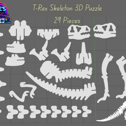 TRex 3D Puzzle