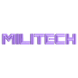 Militech_Word_Logo.stl Militech Logo