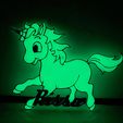 unicorn-done-glowing.jpg Childs Unicorn Picture for the Wall