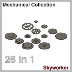 Mechanical Collection e Skyworker Set of Spur Gears Module 2