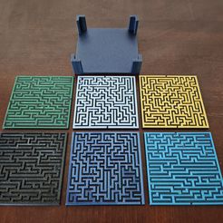 IMG20240403114114.jpg Maze Coasters with Coaster Holder