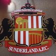 Sunderland.jpg Sunderland FC Wall Plaque with Keyhole for Screw Mounting