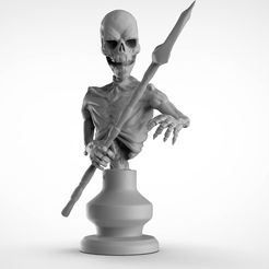 undead3dfigure2.55.jpg Undead Skeleton Boardgame Figure