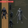 1.jpg Noble Warrior of the Shadows – 3D Printable Armored Drow Knight Figure Model