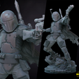 240223-StarWars-Boba-Fett-Sculpture-images-001.png Boba Fett Original Version Sculpture - Star Wars 3D Models - Tested and Ready for 3D printing