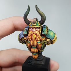 1 - Dwarf King - Marko Miladinović - Craftworld Studio.jpg STL file King Bust - Presupported・Design to download and 3D print