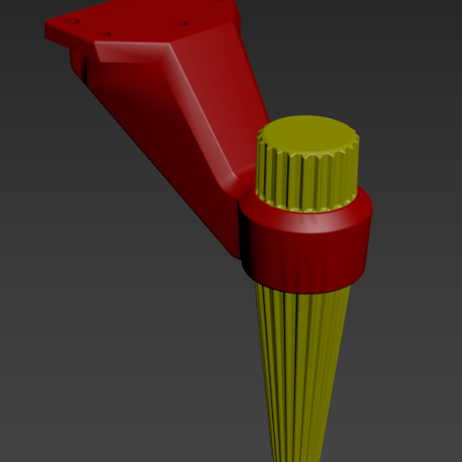 interlaced feet 3D model