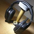 IMG_20151203_204448.jpg Headphone Stand - Gamer - prints w/o support - uses 1in PVC pipe
