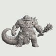 Slug-Lord-Barbarian-Jabba-The-Hutt.jpg Slug-Lord Barbarian - Jabba The Hutt - Muscular Hutt Warrior with Great-Mace - 28mm/32mm Sci-Fi Fantasy Miniature