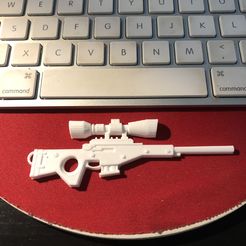 IMG_0400.jpeg Файл STL Fortnite - Bolt-Action Sniper keychain!・3D-печатная модель для загрузки