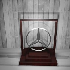 Camera-1.jpg OBJ file Mercedes Benz logo・3D printing template to download, Ali_0908