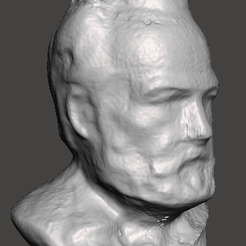 Modelisation3D-Victor-HugoVersionSquare.PNG STL-Datei Victor Hugo Statue herunterladen • Objekt für 3D-Drucker, cyrius79