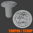 Sans-titre-1.png TAMPON MEME - STAMP dog this is fine WITH HANDLE