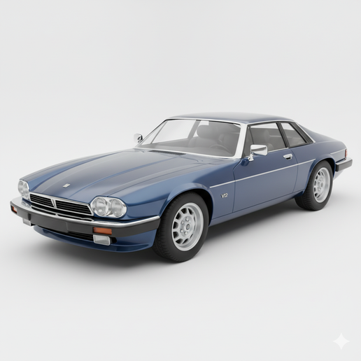 Jaguar XJ-S V12 automobile, garage, car STL, car, drift car, muscle car, sports car, car 3D, truck, supercar, car model, pickup, classic car, vehicle, JDM, SUV, vintage car, diorama, race car, hypercar