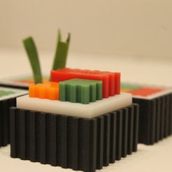 IMG_3720.JPG 3D file Modular Futomaki Sushi・3D printing template to download