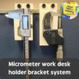 Micrometer-work-desk-holder-bracket-system.jpg Mitutoyo Micrometer work desk holder for work desk bracket system