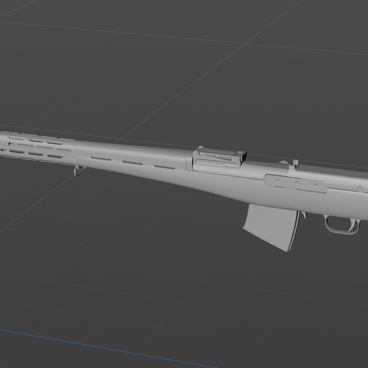 🔫 Soviet SVD-38 sniper rifle 3D model material・ OBJ File for 3D ...