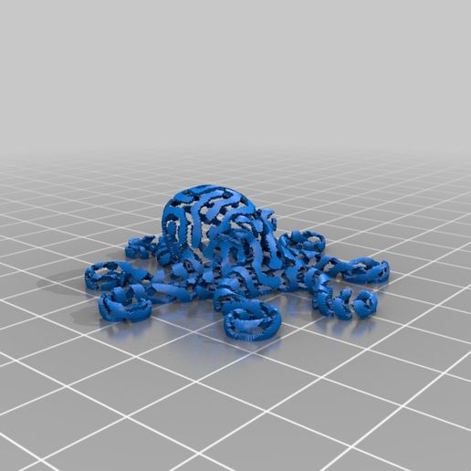 Free 3D file 3D Printed Octopuses for quality test size=50mm ・3D