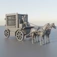 Prisoner-Carriage-1.jpg Medieval Prisoner Carriage 28 MM Tabletop Terrain