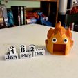 IMG_3487.jpg Chibi Calcifer Fire Demon Mini Calendar Bookshelf Decor