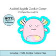Etsy-Listing-Template-STL.png Axolotl Squish Cookie Cutter | STL File