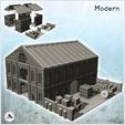 1-PREM.jpg Large multi-storey brick industrial warehouse with outdoor storage area (intact version) (27) - Modern WW2 WW1 World War Diaroma Wargaming RPG Mini Hobby