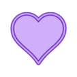 Coeur bas - Bottom heart.STL Pot / Boite Cœurs en suspension - Pot / Box Suspended hearts