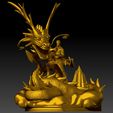 Preview34.jpg Shang Chi and Dragon Diorama - Marvel 3D print model