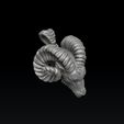 89458975654654898756.jpg Aries Head Pendant 3D print model