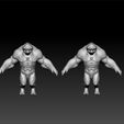 bea3.jpg Beast lowpoly and highpoly for game - unity3d beast - ue5 beast