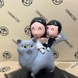 409756280_191697464022682_2194342478124266580_n.jpg Cat and Couple Wedding Cake Topper