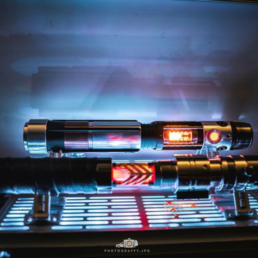 Dual LightSaber Stand 3D model