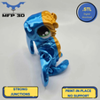 46.png ARTICULATED FEMALE TURTLE MFP3D -NO SUPPORT - PRINT IN PLACE - SENSORY TOY-FIDGET
