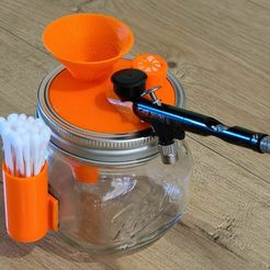perspective.jpg Free 3D file Airbrush Station・3D print design to download